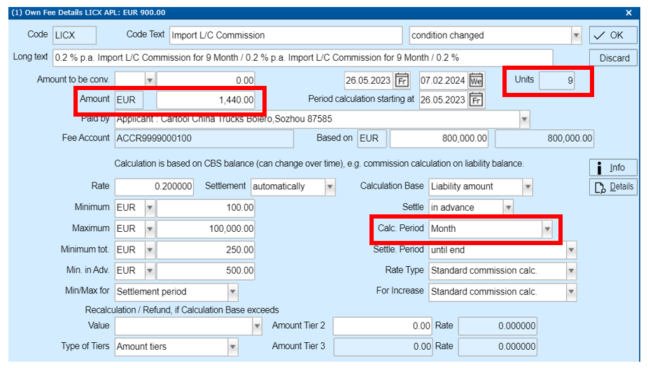 DOKA - Basic Fee Calculation and Different types of Calculation Period ...